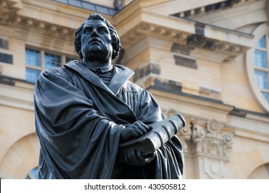 the Martin Luther monument in Dresden (Germany)
