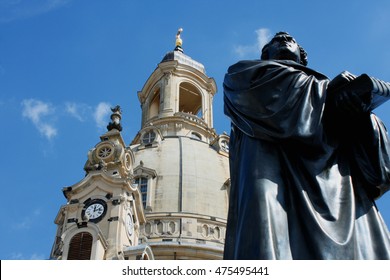 the Martin Luther monument in Dresden (Germany)