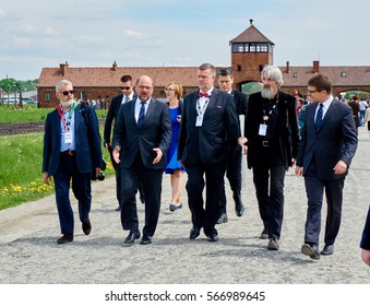 Martin Schulz In Auschwitz-Birkenau Als MdEP 2015