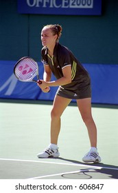 Martina Hingis At 1999 TIG Tennis Classic