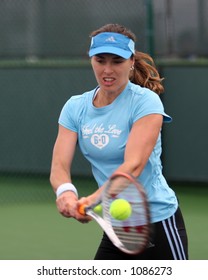 Martina Hingis At Pacific Life Open