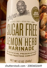 Martinez, Ga USA - 11 30 21: G Hughes Sugar Free Lemon Marinade