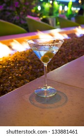 Martini By Gas Fire Pit