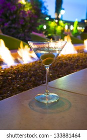 Martini By Gas Fire Pit