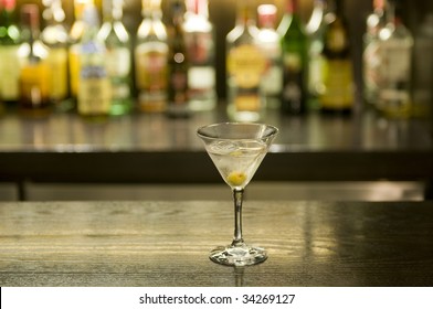 Martini Drink Cocktail In A Bar