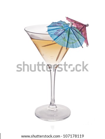 martini in glass