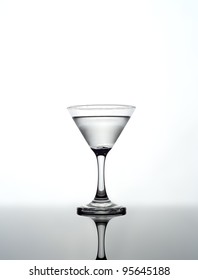 Martini Glass On White Background