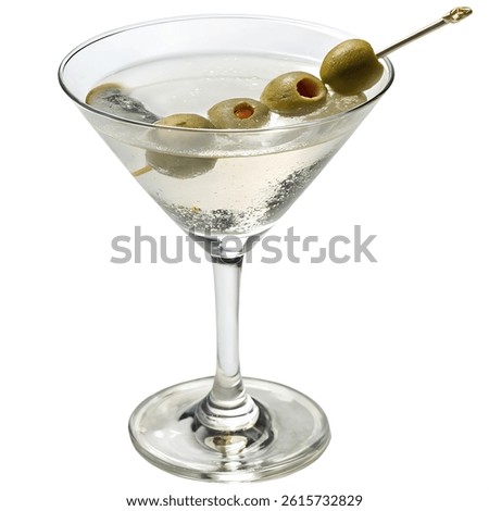 Martini isolated on transparent background