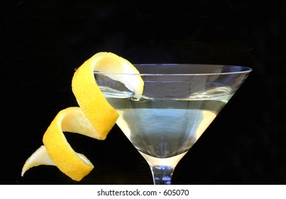 Martini With Lemon Twist