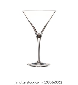 Martini stemware glass on white background - Powered by Shutterstock