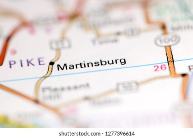 Martinsburg Illinois Usa On Geography Map Stock Photo 1277396614 ...