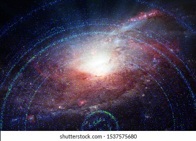 Marvelous galaxy in a deep space. The elements of this image furnished by NASA.