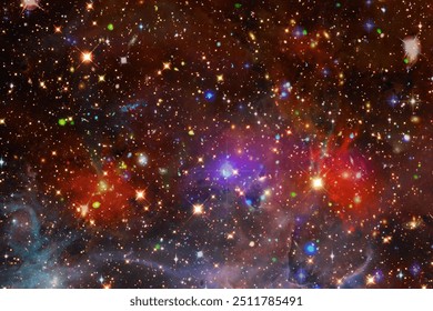 Marvelous galaxy in a deep space. The elements of this image furnished by NASA.