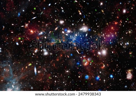 Marvelous galaxy in a deep space. The elements of this image furnished by NASA.