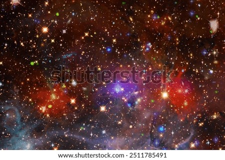 Marvelous galaxy in a deep space. The elements of this image furnished by NASA.