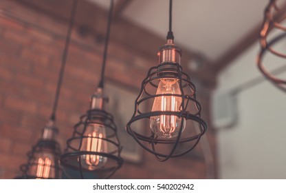 Marvelous Wire lamp cages pendant light fixture. (vintage style)