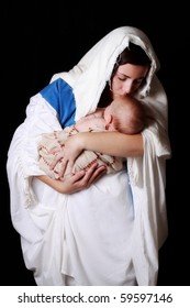 Mary Kissing The Baby Jesus