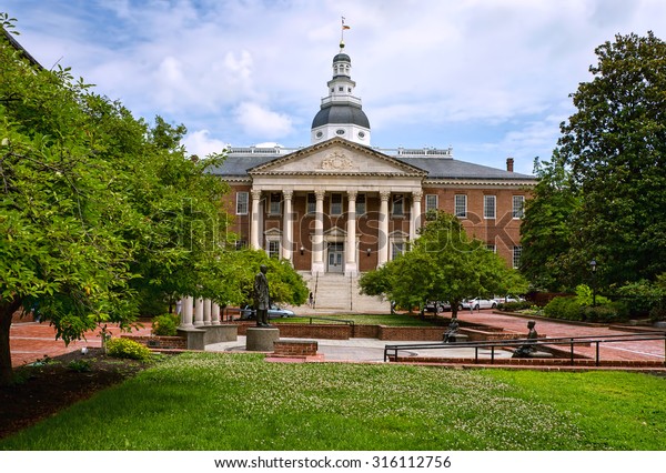 Maryland State Capital Building Annapolis On Stock Photo (Edit Now ...