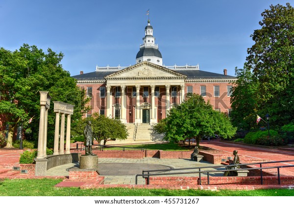 Maryland State Capital Building Annapolis Maryland Stock Photo (Edit ...