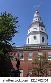 The Maryland State Capitol Building In Annapolis, Maryland.