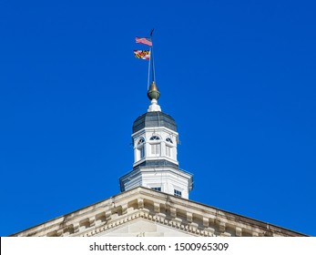 Maryland State Capitol Building In Daylight