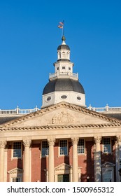 Maryland State Capitol Building In Daylight