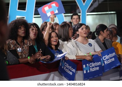 Maryvale, Ariz. / U.S. - November 3, 2016: Supporters In The Crowd React To Tim Kaine, Speaking In English And Spanish, During A Rally Days Before The Election. 3869