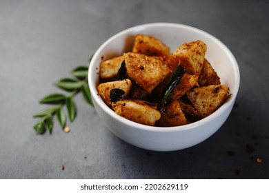 Masala Idli Or Cocktail Idlies Close Up Selective Focus