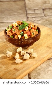 Masala Soya Chunks Cookied With Chees - Indian Food