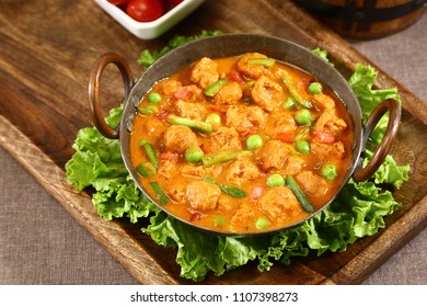 Masala Soya Mater Or Soyabeen Mutter, Indian Curry Dish