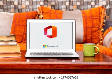 Mascara, Algeria - march 29, 2021: ms Office concept on laptop