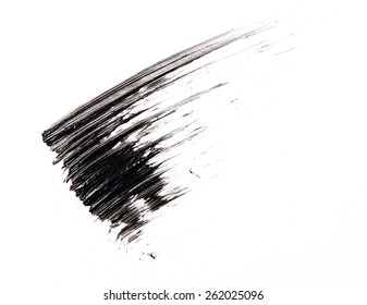 Mascara Brush Stroke On Background