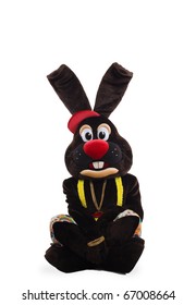 Mascot Bunny Costume - Alone Playboy On White