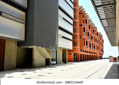 Masdar City, Abu Dhabi, United Arab Emirates, July 19, 2018 - First Carbon Neutral City In The World