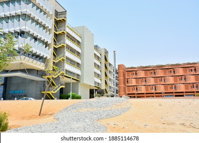 Masdar City, Abu Dhabi, United Arab Emirates, July 19, 2018 - First Carbon Neutral City In The World