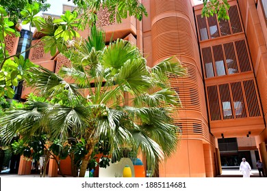 Masdar City, Abu Dhabi, United Arab Emirates, July 19, 2018 - First Carbon Neutral City In The World