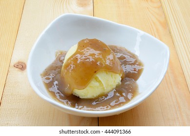 Mashed Potato With Gravy Sauce