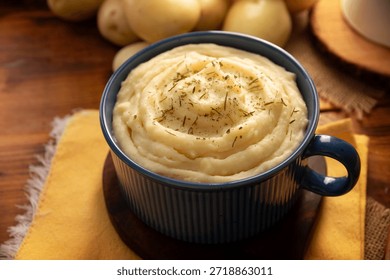 Mashed Potatoes. A classic side dish made with mashed boiled potatoes, often used to accompany various dishes; an easy and practical recipe that is very popular.