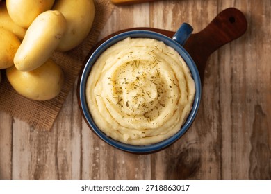 Mashed Potatoes. A classic side dish made with mashed boiled potatoes, often used to accompany various dishes; an easy and practical recipe that is very popular.