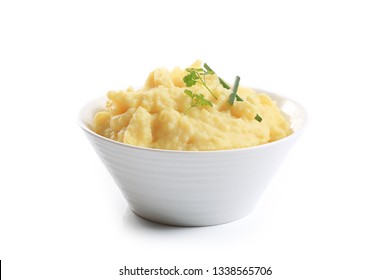 mashed potatoes isolated
