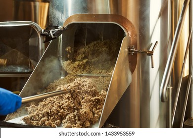 Mashing of milled malt grains for preparing malt. Process of brewing grain of barley. - Powered by Shutterstock