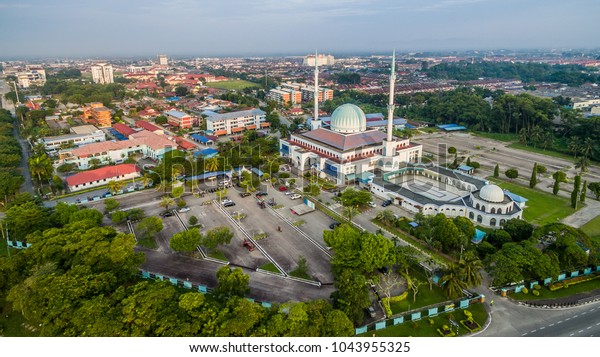 Masjid Sultan Ismail Batu Pahat Aerial Stock Photo Edit Now 1043955325