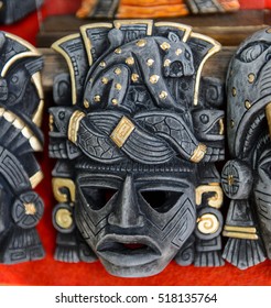 Mask, Authentic handcraft souvenirs of maya civilisation