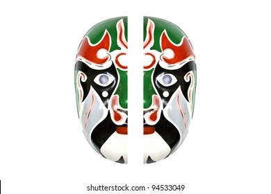 mask color isolated on white