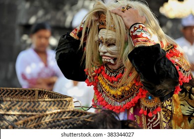 Masked Actor Performing Topeng Dance, Bali, Indonesia