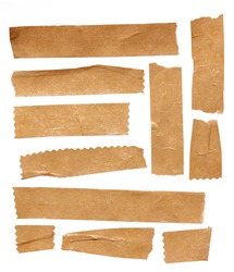 Collection Of Various Adhesive Tape Pieces On White Background. Each One Is  Shot Separately Stock Photo, Picture and Royalty Free Image. Image 12271234.