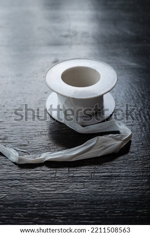 masking tape for use when installing water faucets so that they don't leak Foto stock © 
