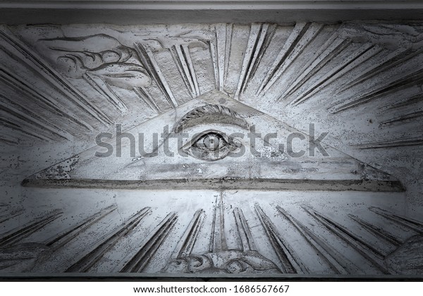 Masonic Pyramid Architecture Activity Stock Photo 1686567667 