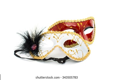 masquerade mask on a white background