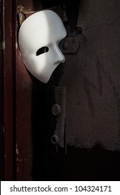 Masquerade - Phantom of the Opera Mask on Vintage Door